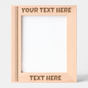 Personalised Wooden Photo Etched Frames