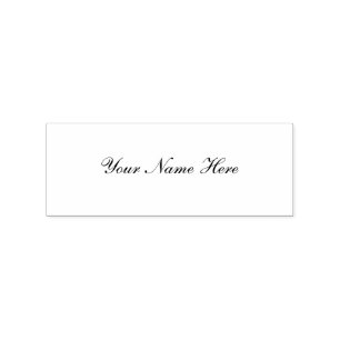 Personalised Wooden Rubber Stamp