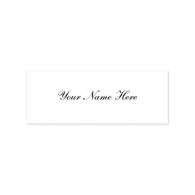 Personalised Wooden Rubber Stamp (Stamped)