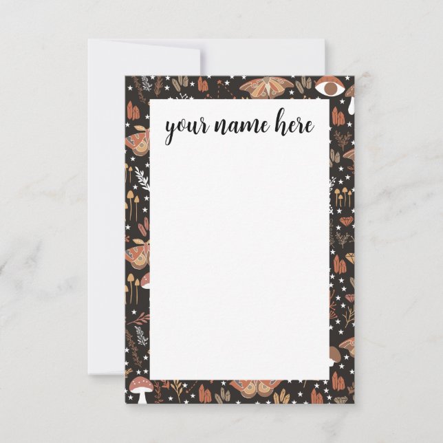 Personalised Woodland Notecards (Front)