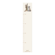 Personalised Woodland Racoon Growth Chart