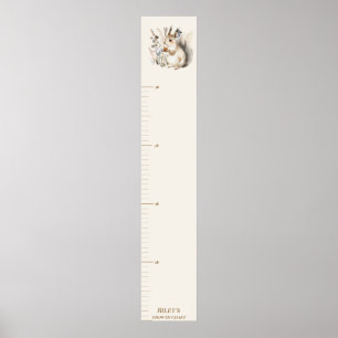 Personalised Woodland Squirrel Growth Chart