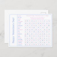 Personalised Word Search Puzzle, Valentine's Day