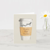 Personalised World’s Best Teacher Gift Coffee Card