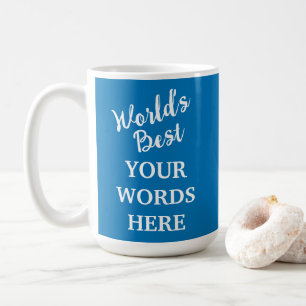 Personalised World's Best Blue Coffee Mug