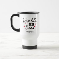 Personalised World's Best Boss Travel Mug