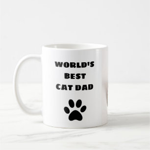 Personalised World's Best Cat Dad Custom Photo Coffee Mug