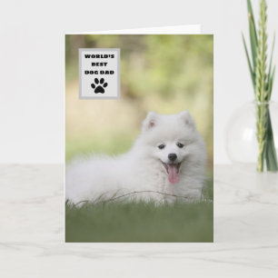 Personalised World's Best Dog Dad Custom Photo Card