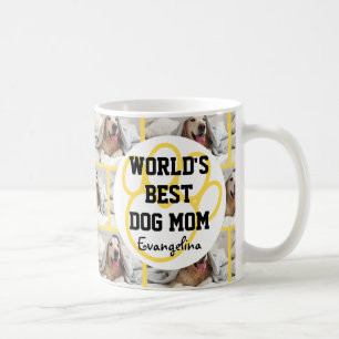 Personalised Worlds Best Dog Mum Photo Coffee Mug