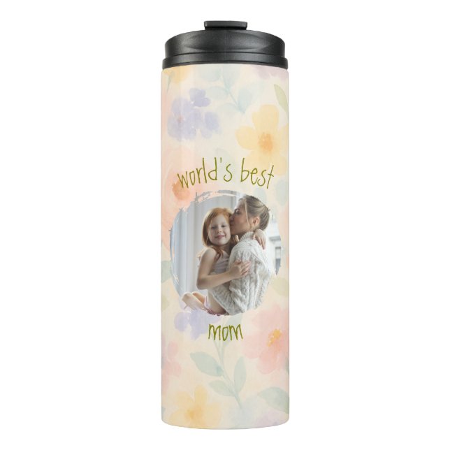 Personalised 'World's Best Mum' Thermal Tumbler (Front)