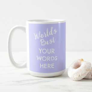 Personalised World's Best Periwinkle Coffee Mug