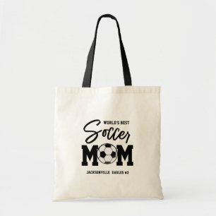 Personalised World's Best Soccer Mum Gift for Mum  Tote Bag