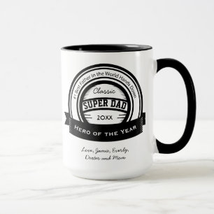 Personalised World's Best SUPER Dad Mug