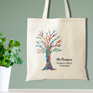 Personalised World's Best Teacher Tote Bag