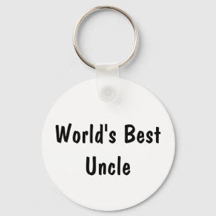Personalised World's Best Uncle Photo  Key Ring