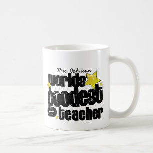 Personalised Worlds' goodest teacher Coffee Mug