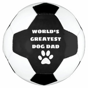 Personalised World's Greatest Dog Dad Custom Text Football