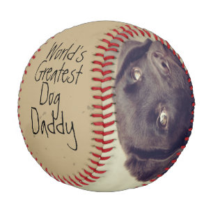 Personalised Worlds Greatest Dog Dad Fathers Day Baseball