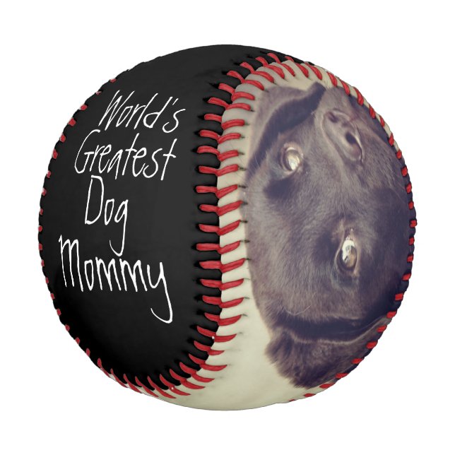 Personalised Worlds Greatest Dog Mum Mothers Day Baseball (Angled)
