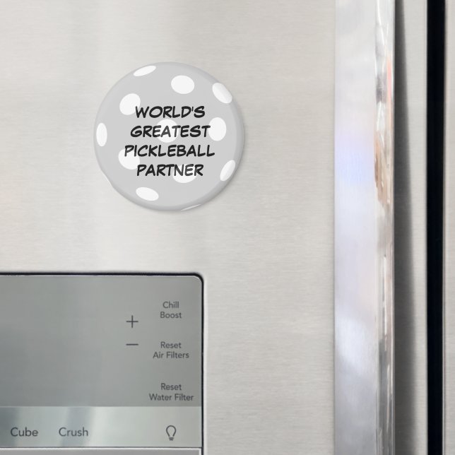 Personalised World's Greatest Pickleball Partner Magnet (In Situ (Fridge))