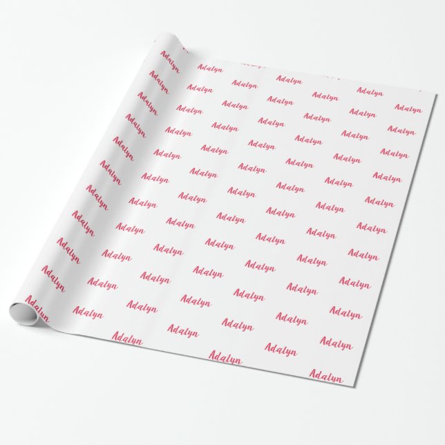 Personalised Wrapping Paper (Unrolled)