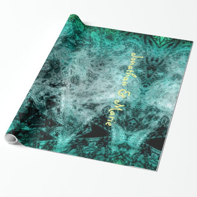 Personalised Wrapping Paper with Abstract Design (Unrolled)