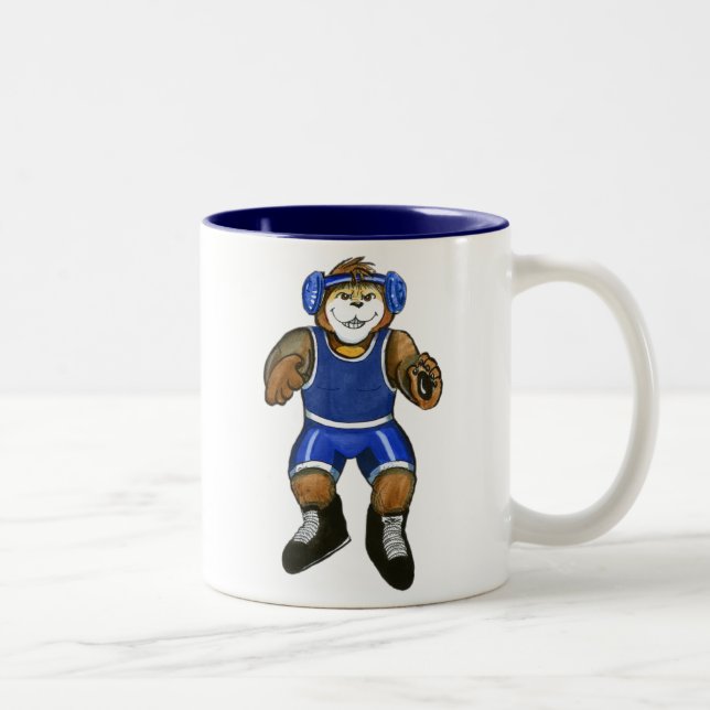 Personalised Wrestler Mug (Right)