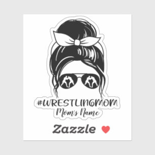 Personalised Wrestling Mum Sticker
