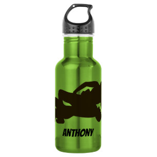 Personalised Wrestling Silhouette Water Bottle
