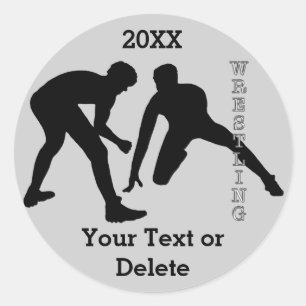 Personalised Wrestling Stickers for Boys