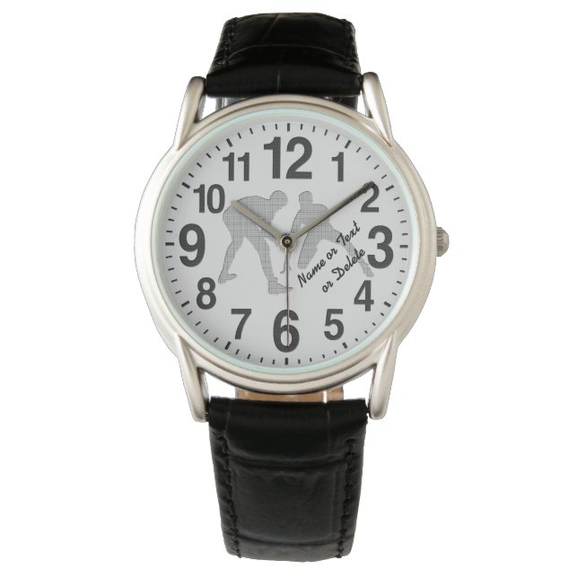 Personalised Wrestling Watches for Player's, Coach (Front)