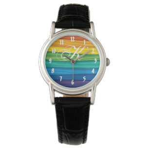 Personalised Wrist Watch lgbtq rainbow flag lesbia