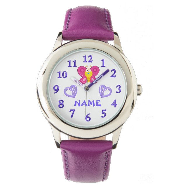 Personalised Wrist Watches for Girls (Front)