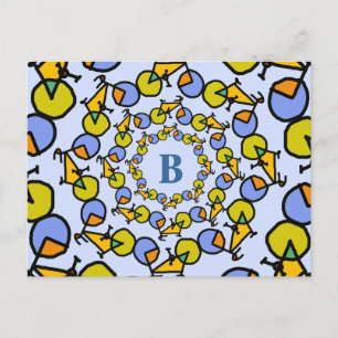 personalised write about bicycles postcard