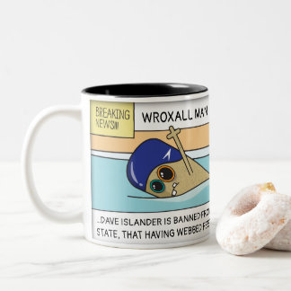 Personalised Wroxall Swimming Mug
