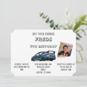 Personalised WRX STI S205 Sports Car Birthday