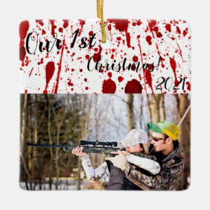 Personalised XMAS Ornament Blood Splatter Vampire