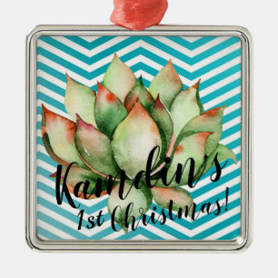 Personalised XMAS Ornament Boho Cacti Cactus Succu