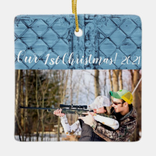 Personalised XMAS Ornament Rustic Tin Panel Ceilin