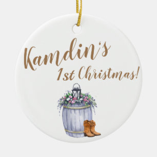 Personalised XMAS Ornament Summer Country Wedding