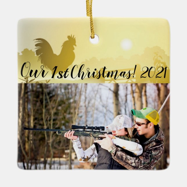 Personalised XMAS Ornament Sunny Morning Farm Coun (Front)