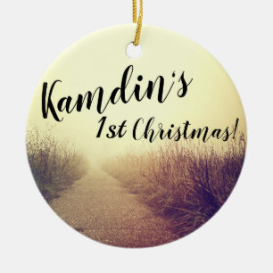 Personalised XMAS Ornament Sunrise Pathway Walkway