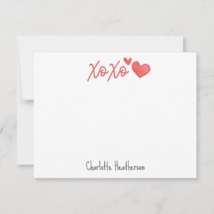 Personalised xoxo Note Card