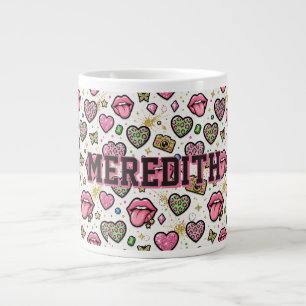 Personalised Y2K Aesthetic Girly Jumbo Mug
