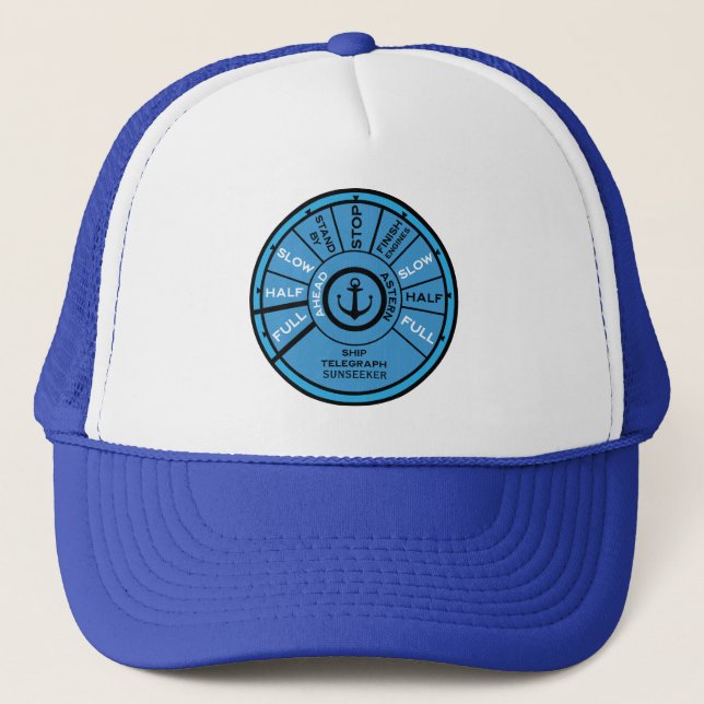 Personalised Yacht Marina Accessory Trucker Hat (Front)