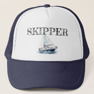 Personalised Yachting Theme Skipper Trucker Hat