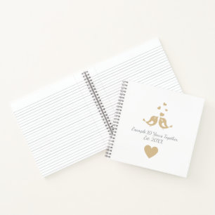 Personalised Years Together Anniversary Gift Notebook