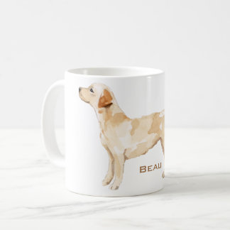 Personalised Yellow Lab Silhouette Coffee Mug