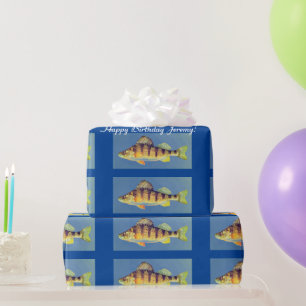 Personalised "Yellow Perch" Wrapping Paper