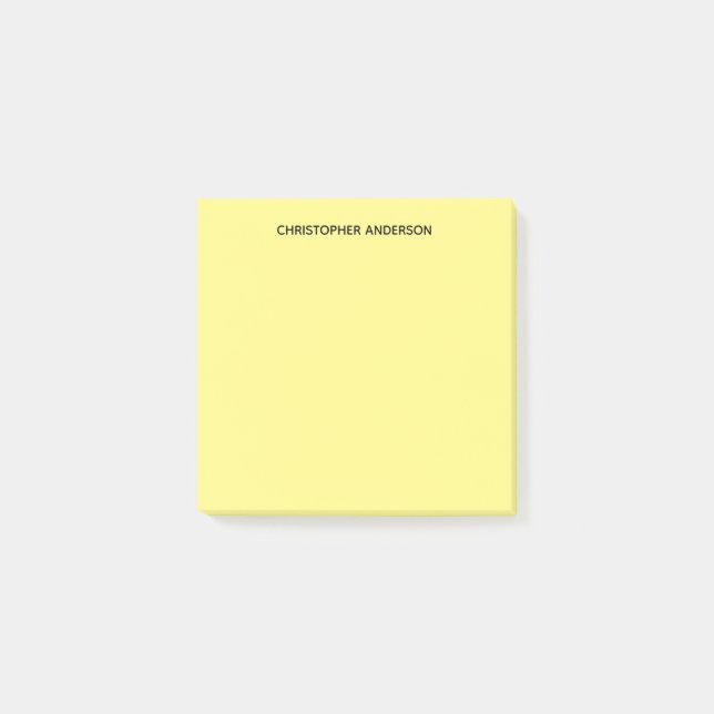 Personalised Yellow Post-it Notes (Front)